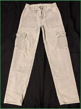 American Eagle Outfitters Washed Army Green Cargo Jeans